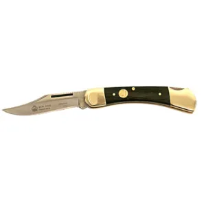 PUMA SGB Series Bear Pocket Knife 2.8" Clip Point DIN 1.4116 Satin Blade Jacaranda Wood Handle Brown