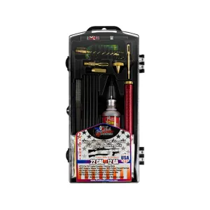 Pro-Shot Universal Gun Cleaning Kit Black 4 Piece Coated Rod 22 Caliber to 12 Gauge