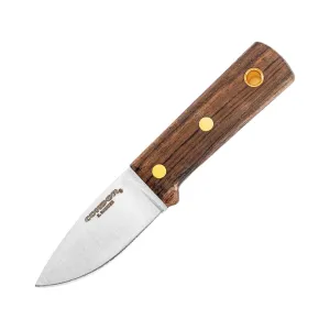 Condor Knives Compact Kephart Fixed Blade Knife 2.57" Drop Point 1095 Polished Blade Walnut Handle