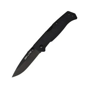 Cold Steel Air Lite Pocket Knife 3.4" Drop Point AUS-10 Black Blade G-10 Handle Black