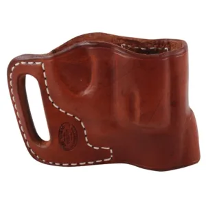 El Paso Saddlery Combat Express OWB Holster Right Hand S&W J Frame Leather Russet Brown