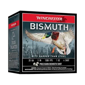 Winchester Bismuth 20 Gauge Ammo 3" #4 Bismuth Shot 1 oz Box of 25