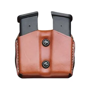 DeSantis Gunhide Double Stack Double Magazine Pouch for Glock 43 Leather Tan