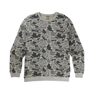 Marsh Wear Men's Fireside Crew Neck Sweatshirt Dark Green Mallard Camo 2XL