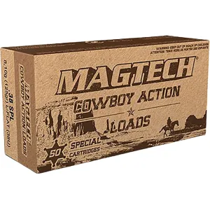 Magtech Cowboy Action 38 Special Ammo 125 Grain Flat Nose Case of 1000 (20 Boxes of 50)