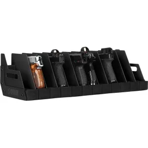 Savior Equipment 12-Slot Pistol Storage Rack Black