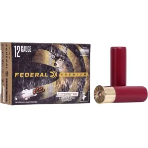 Federal Premium Vital-Shok 12 Gauge Ammo 3" #00 Buckshot 12 Pellets Case of 250 (50 Boxes of 5)