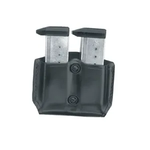 Gould & Goodrich B831-4 Paddle Double Magazine Pouch for Glock 17,19, 20, 21, 22, 23, 26, 27, 29, 30, 31, 32, 33, 34, 35, HK USP 9, 357, 40, 45, Para-Ordnance P10, 12, 13, 14, 15, 16 Leather Black