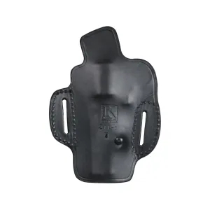 Triple K 211 Easy Out OWB Holster Right Hand S&W K, L Frame, Ruger GP100, Single Six, Taurus 66, 82 4 to 4.2" Leather Black