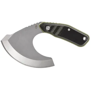 Gerber Downwind Ulu Green Fixed Blade Knife 4.84" Ulu 7Cr17MoV Stainless Blade G-10 Handle Green