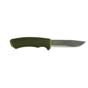 Morakniv Bushcraft Fixed Blade Knife 4.3" Clip Point Stainless Polished Blade Polymer Handle Forrest Green