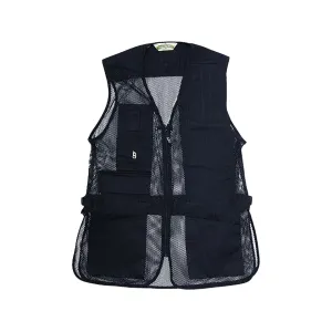 Bob Allen 240M Mesh Back Shooting Vest Right Hand Cotton Twill and Mesh Black 2Xl