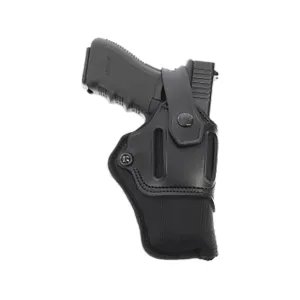 Galco Switchback OWB Holster Ambidextrous Glock 17, 19, 19X, 22, 23, 26, 27, 31, 32, 33, 38, 45, 47 Leather Black