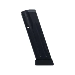 Mec-Gar Competition Magazine for EAA Witness, Tanfoglio Large Frame 9mm 19-Round Steel Anti-Friction Black