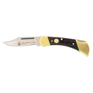 PUMA SGB Series Gentleman Pocket Knife 2.3" Clip Point DIN 1.4116 Satin Blade Jacaranda Wood Handle Brown
