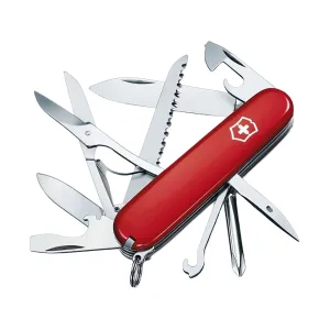 Victorinox Swiss Army Fieldmaster Pocket Knife 2.75" Drop Point Stainless Steel Satin Blade Polymer Handle Red