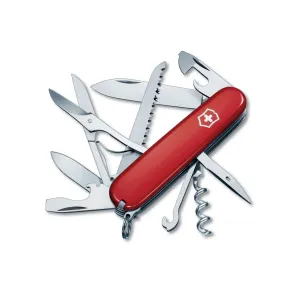 Victorinox Swiss Army Huntsman Pocket Knife 15 Function Stainless Steel Blade Polymer Handle Red