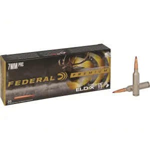 Federal Premium 7mm PRC Ammo 175 Grain Hornady ELD-X Polymer Tip Case of 200 (10 Boxes of 20)