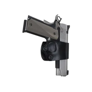 DeSantis Gunhide Yaqui Slide OWB Holster Right Hand Large Frame Double Action Semi Automatic Leather Black