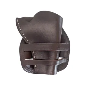Hunter 1094 Sheriff's Model OWB Holster Right Hand Colt Single Action Army, Ruger Vaquero 3" to 4" Leather Antique Brown