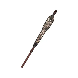 Vero Vellini Premium Wide Top Rifle Sling Leather/Neoprene Realtree Max-5