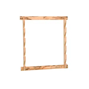 Rush Creek Creations Rustic Series 5 Gun Wall Wooden Gun Rack Solid Skip Peel Pine