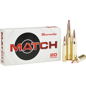 Hornady Match 308 Winchester Ammo 168 Grain Hornady ELD Match Polymer Tip Box of 20