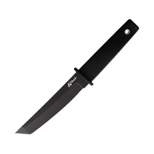 Cold Steel Kobun Fixed Blade Knife 5.5" Tanto Point AUS-8 Black Blade Kray-Ex Handle Black