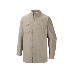 Columbia Men's PFG Bonehead Long Sleeve Shirt Fossil Large