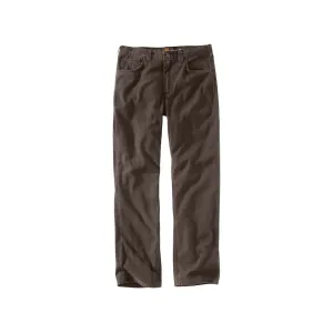 Carhartt Men's Rugged Flex Canvas 5 Pocket Pants Dark Coffee 34X32