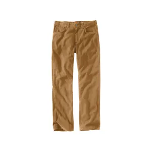 Carhartt Men's Rugged Flex Canvas 5 Pocket Pants Hickory 40X32