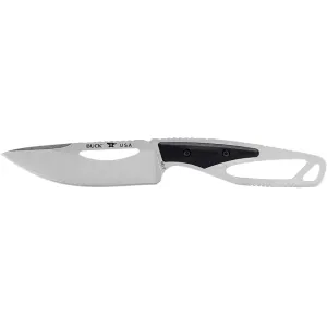 Buck Knives PakLite Field Fixed Blade Knife 4" Drop Point 420HC Satin Blade Nylon Handle Black