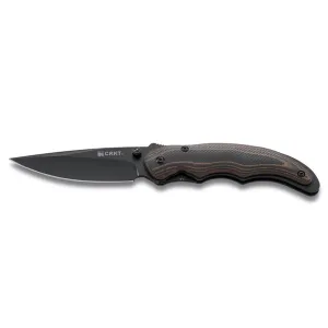 CRKT Endorser Assisted Opening Pocket Knife 3.18" Drop Point 8Cr13MoV Black Oxide Blade G-10 Handle Black/Brown