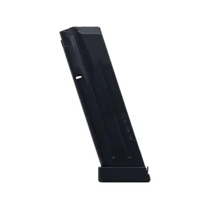Mec-Gar Competition Magazine EAA Witness, Tanfoglio Large Frame 38 Super 19-Round Steel Anti-Friction Black