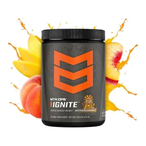 MTN OPS Ignite Energy Drink Powder Mayan Mango 45 Servings