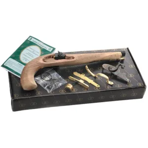 Pedersoli Kentucky Percussion Muzzleloading Pistol Kit 45 Caliber 10" Blued Barrel Walnut Stock