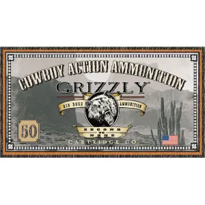Grizzly Cartridge Cowboy 38 Special Ammo 158 Grain Semi-Wadcutter Box of 50