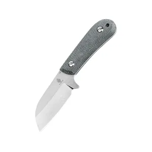 Kizer Deckhand Fixed Blade Knife 2.94" Sheepsfoot D2 Satin Blade Micarta Handle Gray
