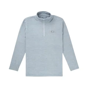 AFTCO Men's Coastal Layer Quarter Zip Shirt Steel Heather Medium