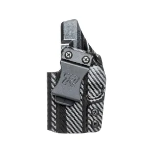 Rounded IWB Holster Left Hand Sig Sauer P365 X-Macro Kydex Carbon Fiber