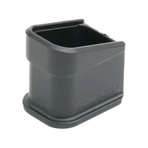 Agency Arms Extended Magazine Base Pad for Glock 17 17-Round Factory Magazines 9mm +5 Aluminum Black