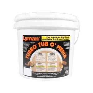 Lyman Turbo Brass Cleaning Media Untreated Tufnut (Walnut) Jumbo Bucket 18 lb