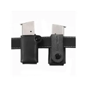 Galco Double Stack Metal Magazine Pouch 40 S&W, 9mm Leather Black