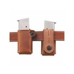 Galco Double Stack Polymer Magazine Pouch 40 S&W, 9mm Leather Tan