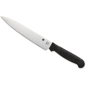 Spyderco Lightweight Kitchen Utility Knife 6.5" Clip Point MBS-26 Stainless Satin Blade Fiberglass Reinforced Nylon (FRN) Handle Black