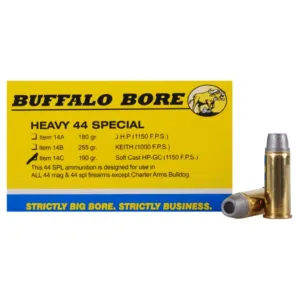 Buffalo Bore 44 Special Ammo 190 Grain Lead Hollow Point Box of 20