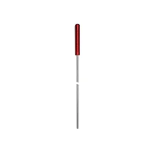 Pro-Shot Premium 1-Piece Micro-Polished Gun Cleaning Rod 30 Caliber 50" Stainless Steel 8-32 Thread with Patch Holder