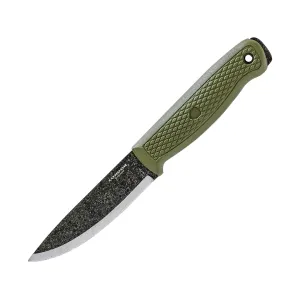 Condor Knives Terrasaur Fixed Blade Knife 4.2" Drop Point 1095 Natural Blade Polypropylene Handle Green