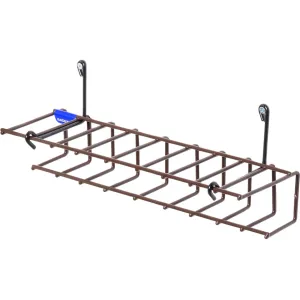 Rack'Em Racks 9 Pistol Add-On Pistol Rack with Mount Anywhere Hooks Brown