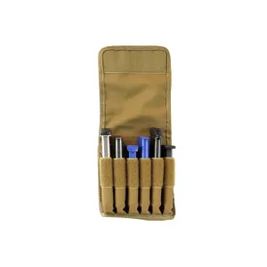 Tuff Products 6-Inline Belt/MOLLE Magazine Pouch Single Stack Pistol Nylon Coyote Brown